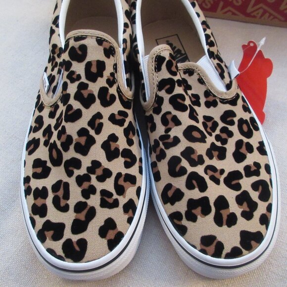 NWT Vans Classic Slip-On Leopard/True White Size 9 - Picture 4 of 14